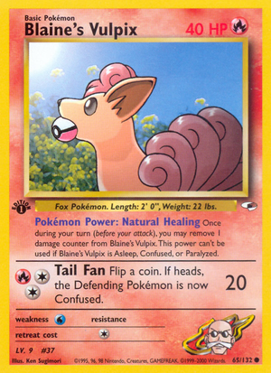 Blaine's Vulpix (65/132) [Gym Heroes 1st Edition] 