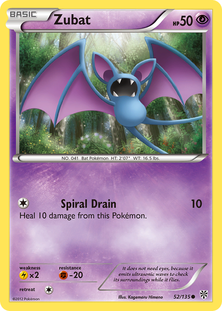 Zubat (52/135) [Black &amp; White: Plasma Storm] 