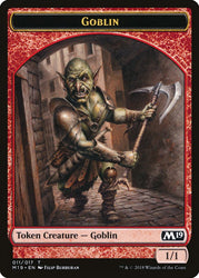 Zombie // Goblin Double-Sided Token (Game Night) [Core Set 2019 Tokens] 