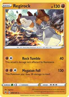 Regirock (089/185) [Sword & Shield: Vivid Voltage] 