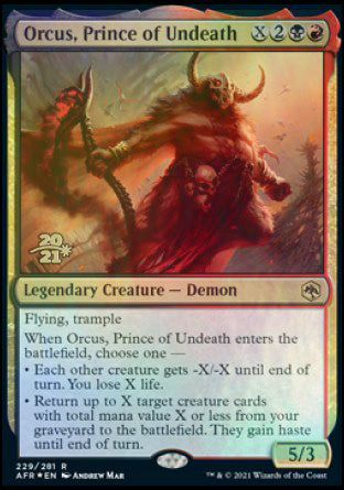 Orcus, Prince of Undeath [Dungeons & Dragons: Adventures in the Forgotten Realms Prerelease Promos] 