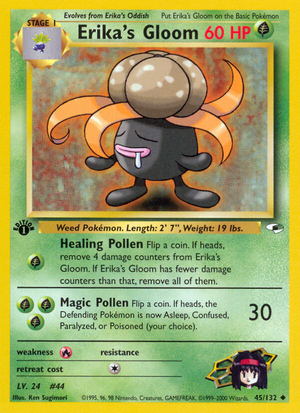 Erika's Gloom (45/132) [Gym Heroes 1st Edition] 
