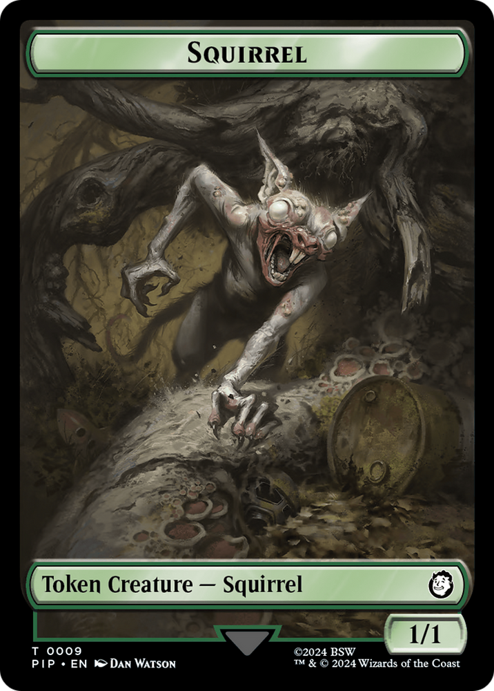 Junk // Squirrel Double-Sided Token [Fallout Tokens] 