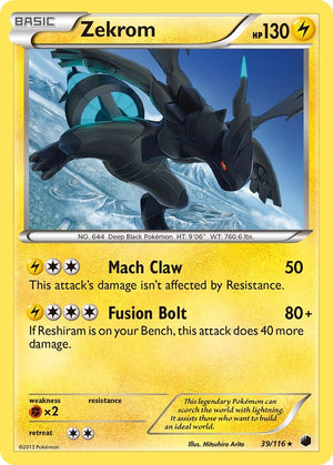 Zekrom (39/116) [Black &amp; White: Plasma Freeze] 