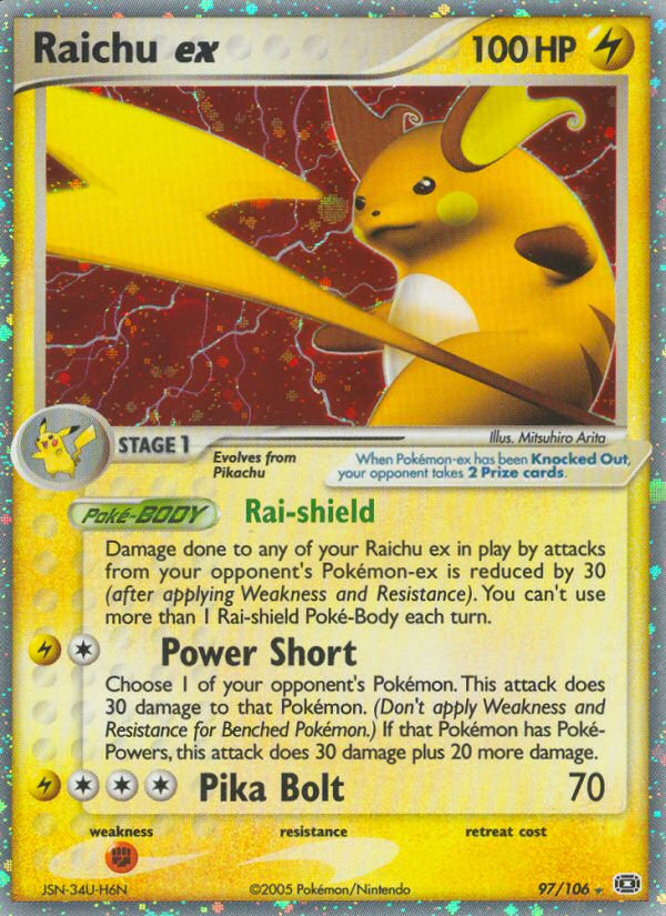 Raichu ex (97/106) [EX: Emerald] 