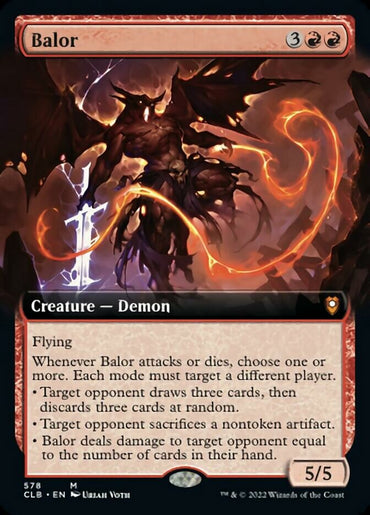 Balor (Extended Art) [Commander Legends: Battle for Baldur's Gate] 