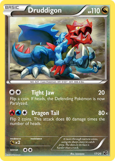 Druddigon (17/20) (Blister Exclusive) [Black &amp; White: Dragon Vault] 