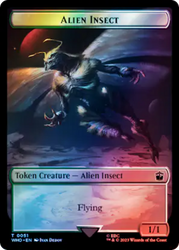 Alien // Alien Insect Double-Sided Token (Surge Foil) [Doctor Who Tokens] 