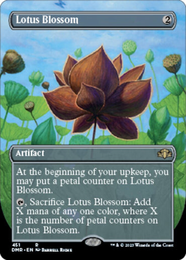 Lotus Blossom (Borderless Alternate Art) [Dominaria Remastered] 