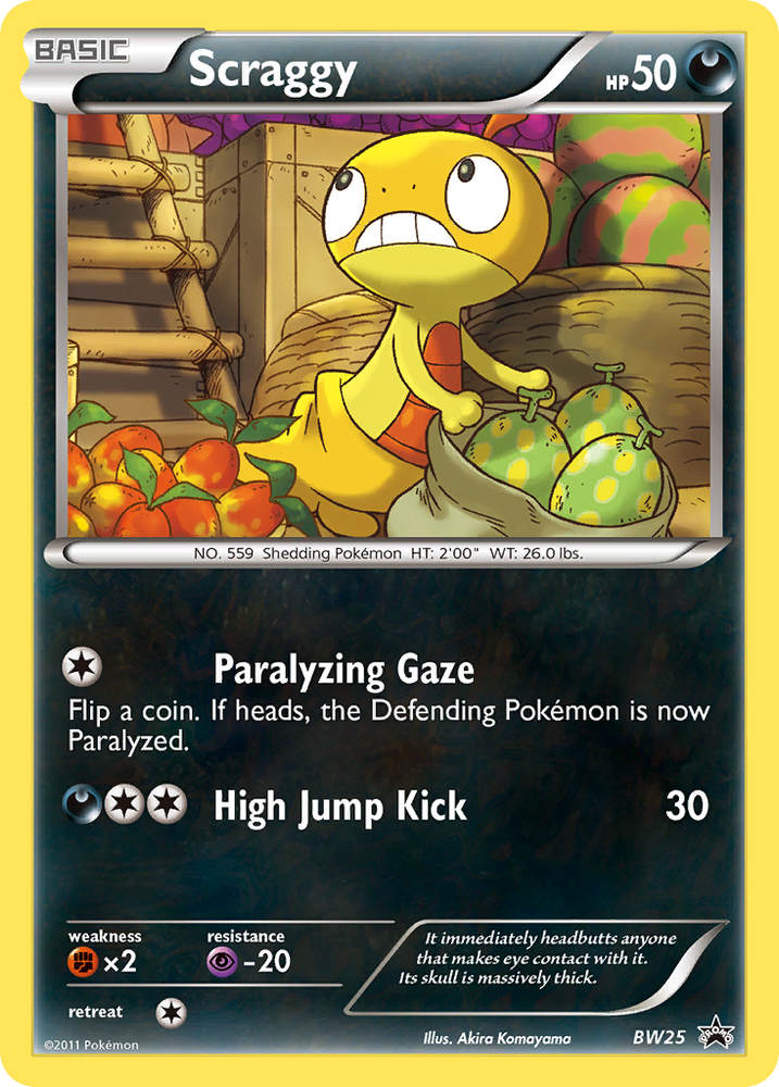 Scraggy (BW25) [Black &amp; White: Black Star Promos] 