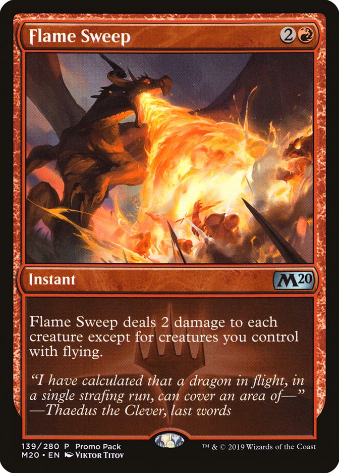 Flame Sweep (Promo Pack) [Core Set 2020 Promos] 