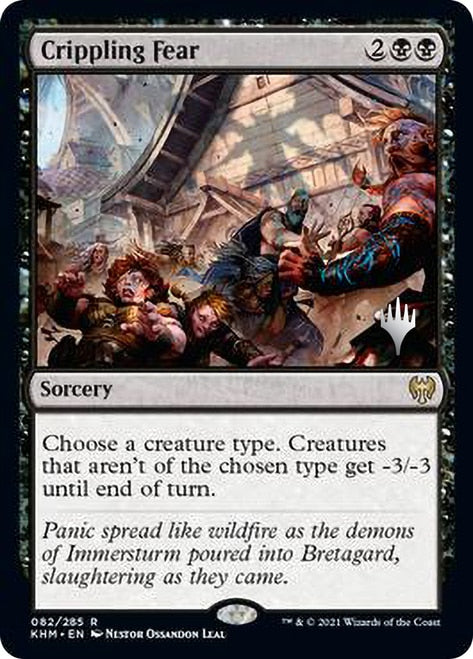 Crippling Fear (Promo Pack) [Kaldheim Promos] 