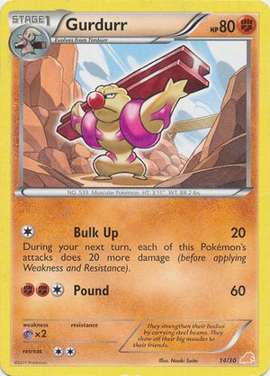 Gurdurr (14/30) [Black &amp; White: Trainer Kit - Excadrill] 