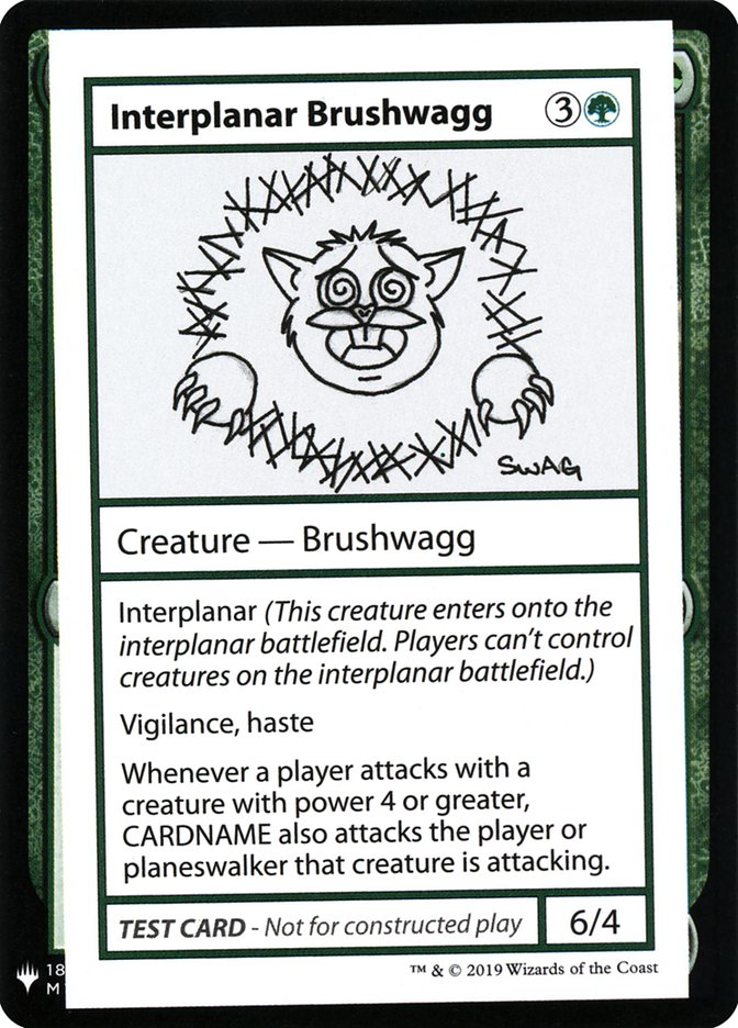 Interplanar Brushwagg [Mystery Booster Playtest Cards] 