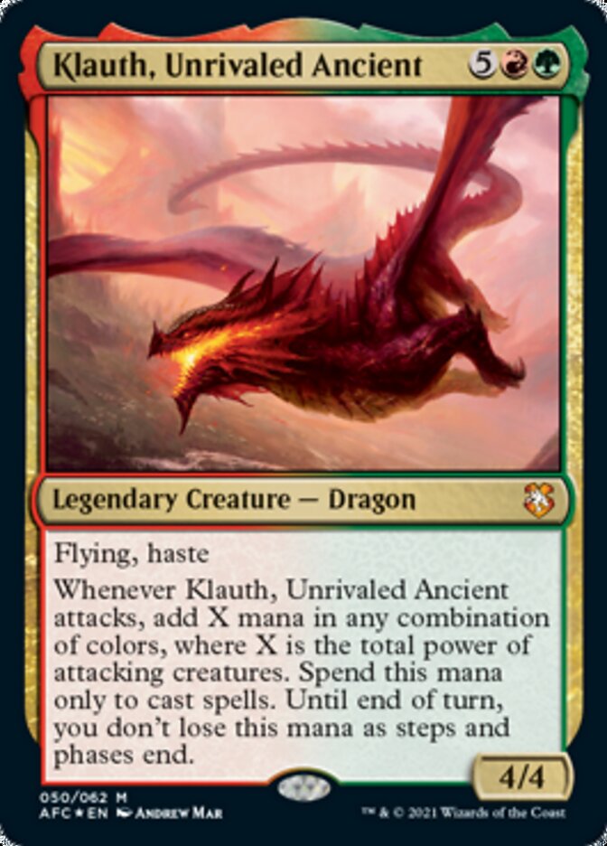 Klauth, Unrivaled Ancient [Dungeons &amp; Dragons: Adventures in the Forgotten Realms Commander] 