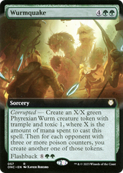 Wurmquake (Extended Art) [Phyrexia: All Will Be One Commander] 