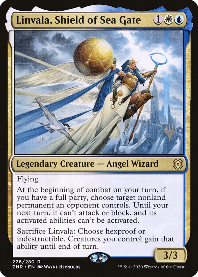 Linvala, Shield of Sea Gate (Promo Pack) [Zendikar Rising Promos] 