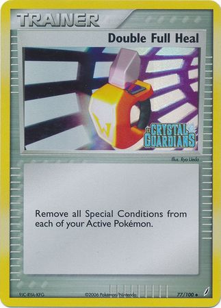 Double Full Heal (77/100) (Stamped) [EX: Crystal Guardians] 