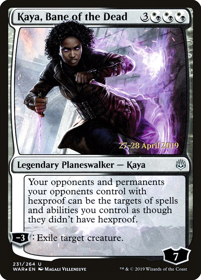 Kaya, Bane of the Dead [War of the Spark Prerelease Promos] 