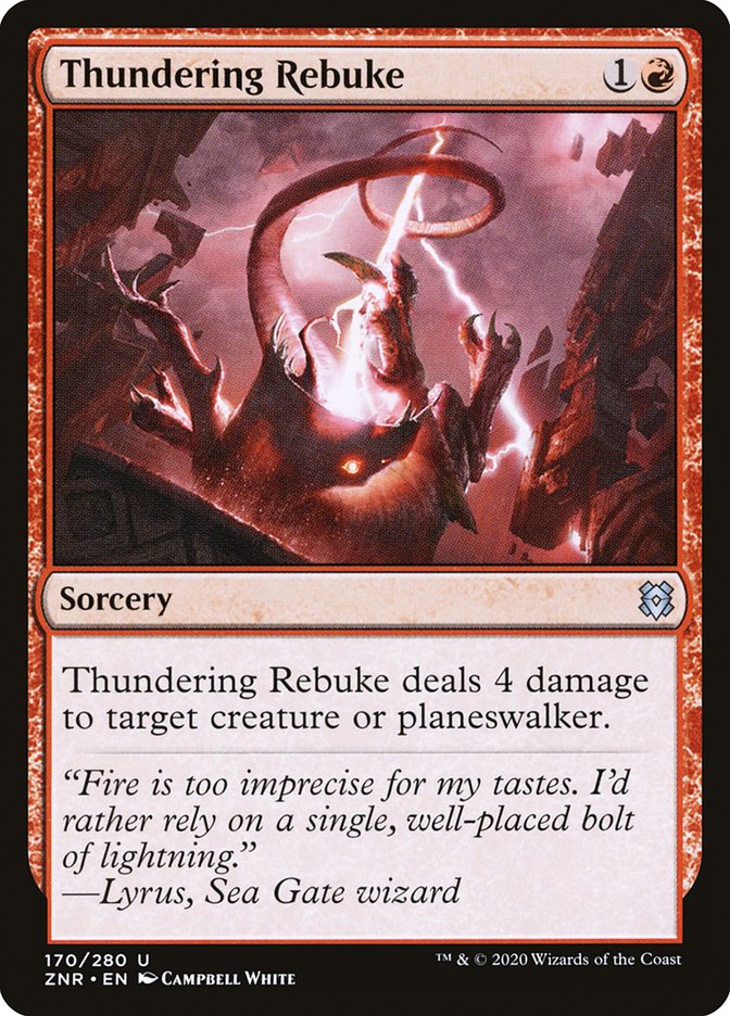 Thundering Rebuke [Zendikar Rising] 