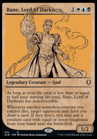 Bane, Lord of Darkness (Showcase) [Commander Legends: Battle for Baldur's Gate] 