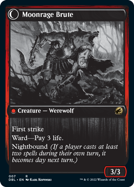 Brutal Cathar // Moonrage Brute [Innistrad: Double Feature] 
