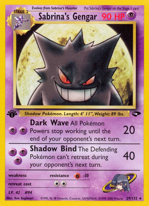 Sabrina's Gengar (29/132) [Gym Challenge 1st Edition] 