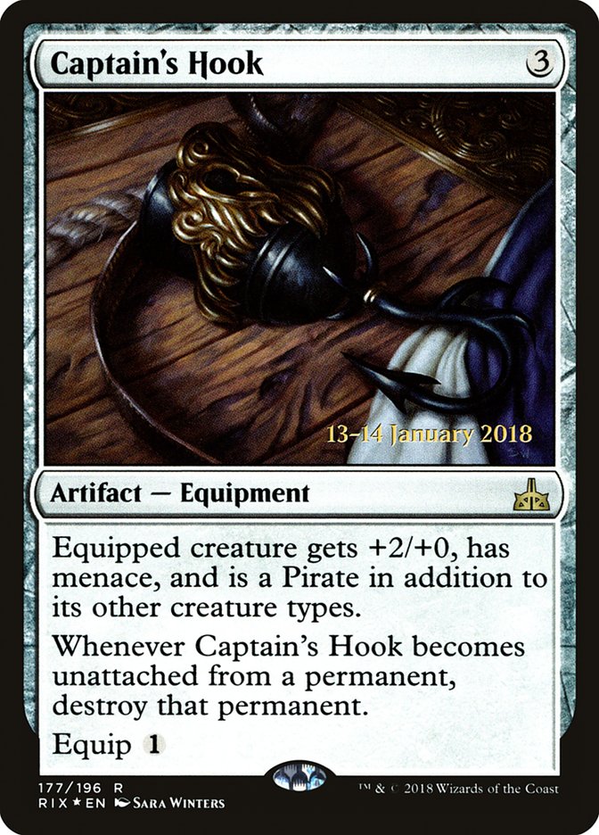 Captain's Hook [Rivals of Ixalan Prerelease Promos] 