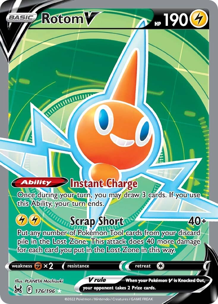 Rotom V (176/196) [Sword & Shield: Lost Origin] 