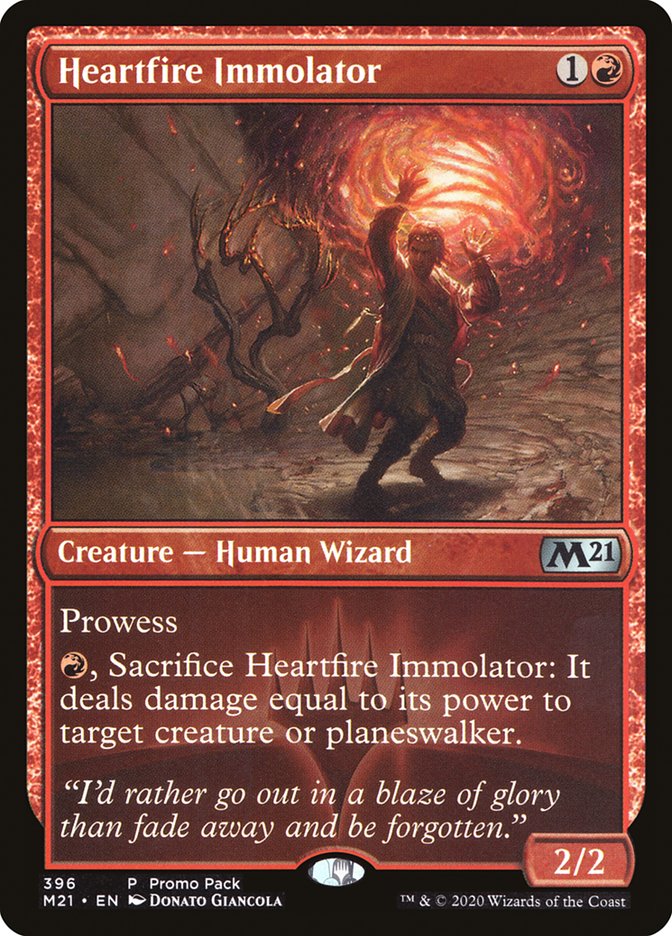 Heartfire Immolator (Promo Pack) [Core Set 2021 Promos]