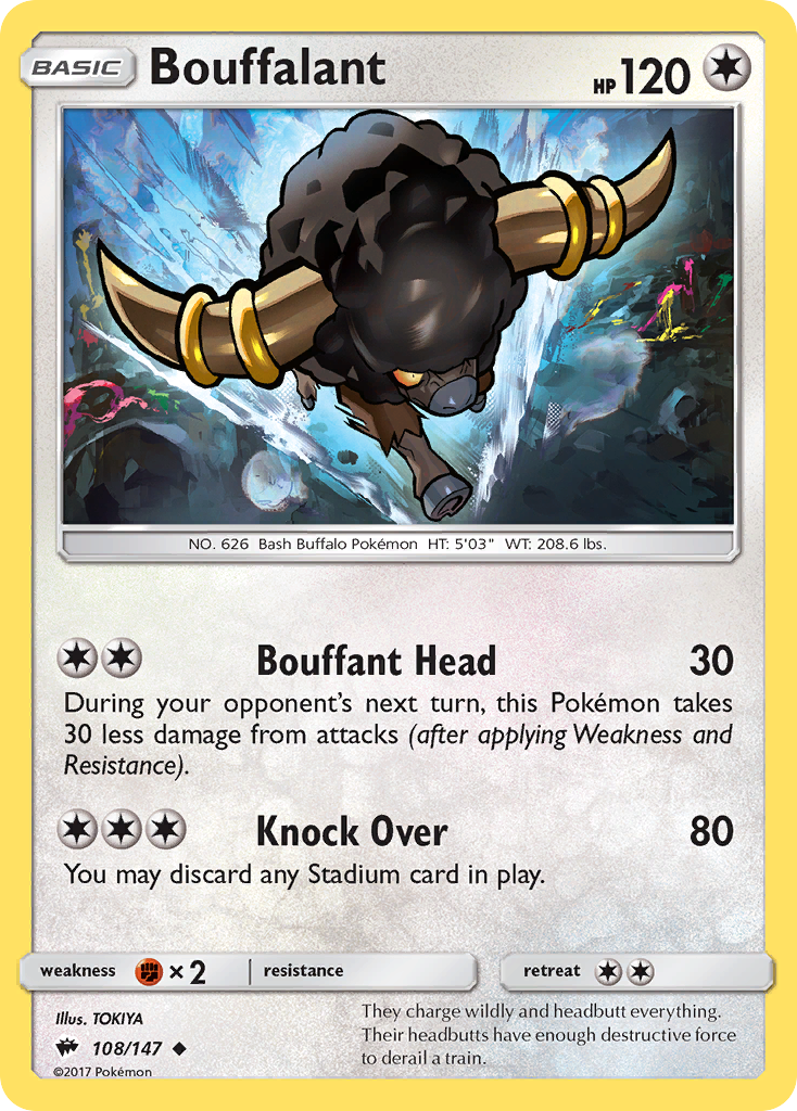 Bouffalant (108/147) [Sun & Moon: Burning Shadows] 