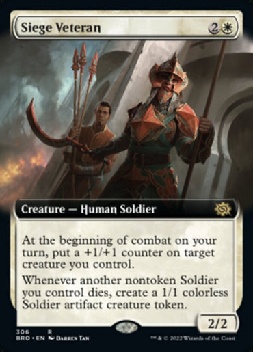 Siege Veteran (Extended Art) [The Brothers' War] 