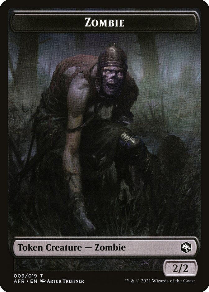 Spider // Zombie Double-Sided Token [Dungeons &amp; Dragons: Adventures in the Forgotten Realms Tokens] 