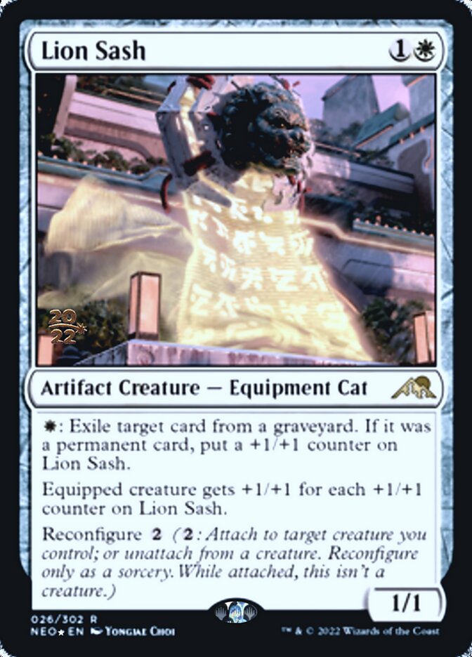 Lion Sash [Kamigawa: Neon Dynasty Prerelease Promos] 