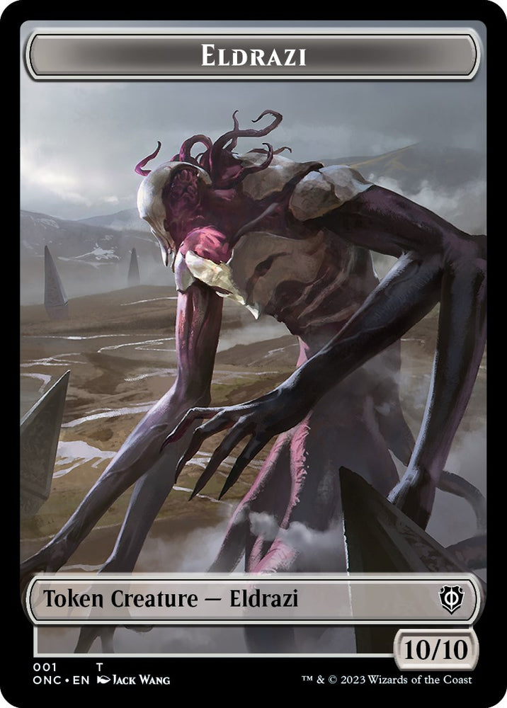 Soldier (017) // Eldrazi Double-Sided Token [Phyrexia: All Will Be One Commander Tokens] 