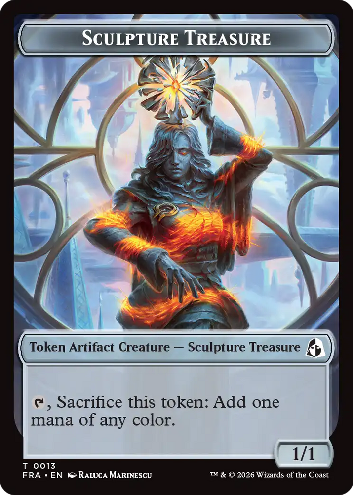 Sculpture Treasure // Beast Double-Sided Token [Reality Fracture Tokens]