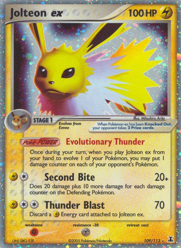 Jolteon ex (109/113) [EX: Delta Species] 