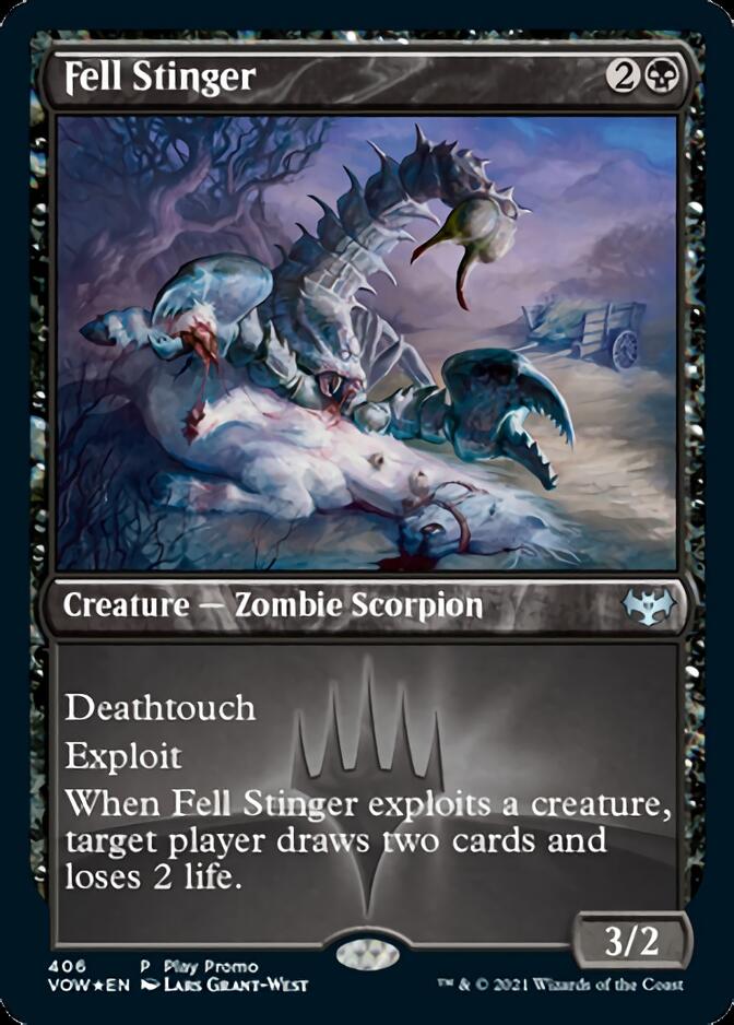Fell Stinger (Play Promo) [Innistrad: Crimson Vow] 