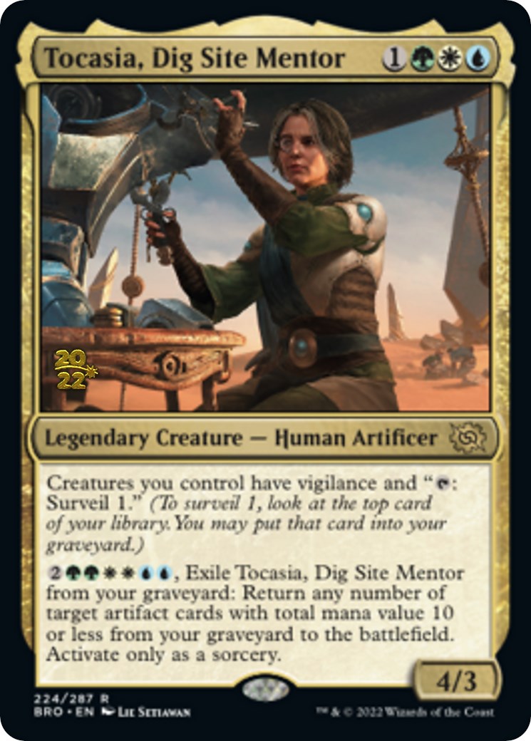 Tocasia, Dig Site Mentor [The Brothers' War Prerelease Promos] 