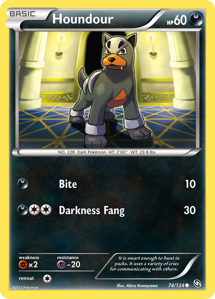Houndour (74/124) [Black &amp; White: Dragons Exalted] 
