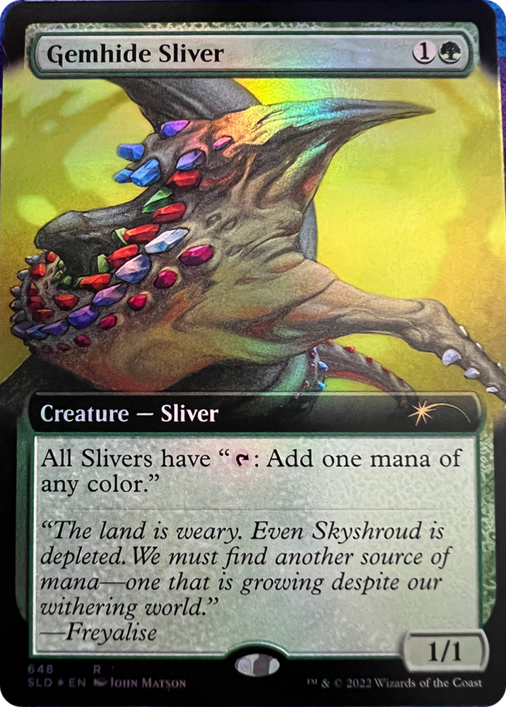 Gemhide Sliver (Extended Art) [Secret Lair Drop Series] 