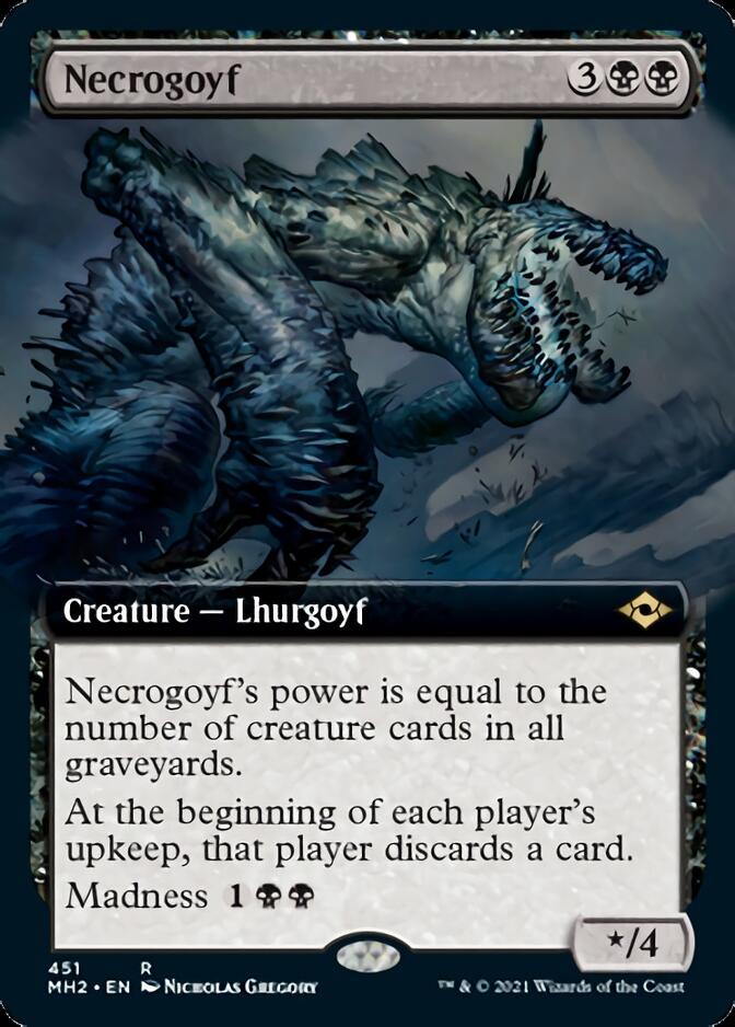 Necrogoyf (Extended Art) [Modern Horizons 2] 