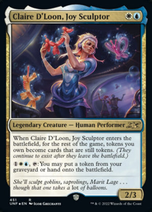 Claire D'Loon, Joy Sculptor (Galaxy Foil) [Unfinity] 