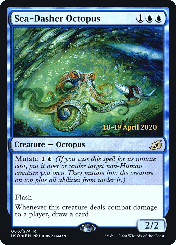 Sea-Dasher Octopus [Ikoria: Lair of Behemoths Prerelease Promos] 