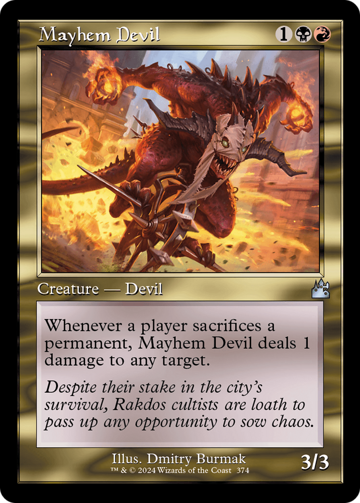 Mayhem Devil (Retro Frame) [Ravnica Remastered] 