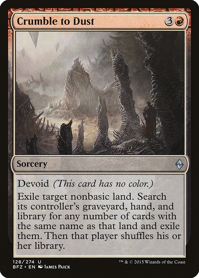 Crumble to Dust [Battle for Zendikar] 