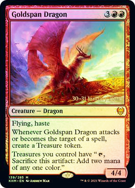 Goldspan Dragon [Kaldheim Prerelease Promos] 