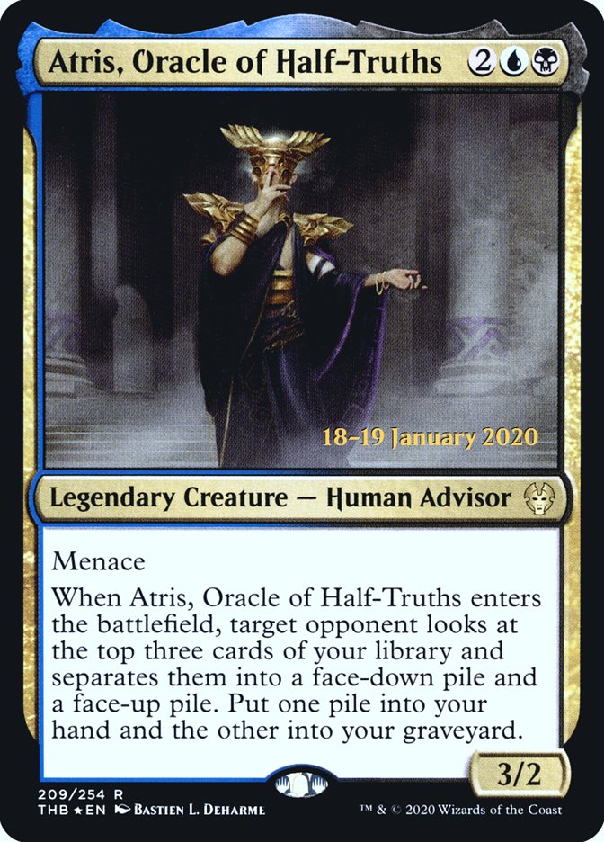 Atris, Oracle of Half-Truths [Theros Beyond Death Prerelease Promos] 