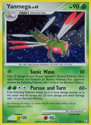 Yanmega (17/146) (Theme Deck Exclusive) [Diamond &amp; Pearl: Legends Awakened] 
