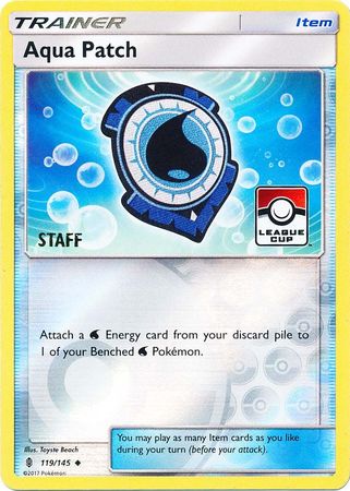 Aqua Patch (119/145) (League Promo Staff) [Sun &amp; Moon: Guardians Rising] 